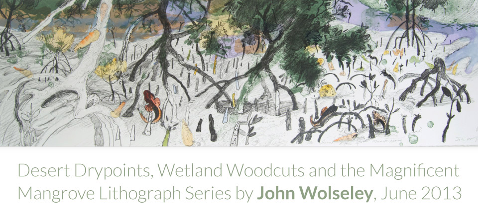 The Secret Life of the Mudskipper, hand coloured lithograph 2012