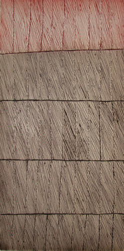 Image: Marrnyula Mununggurr, Djapu Design, etching 2010