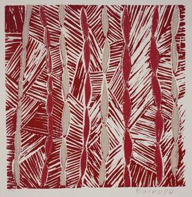 Barrupu Yunupingu, Gurtha, linocut, 2011