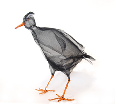 Merran Sierakowski, Bush chooks - Extreme Gardening, fly wire, galvanised wire and electrical wire, 2011
