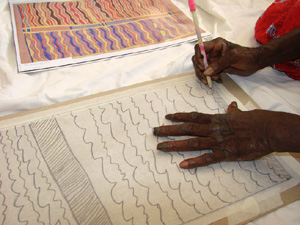 Lena Nyadbi painting