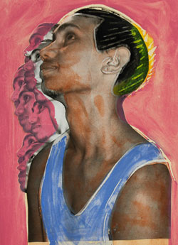 Image: 112A Dhalmula Burarrwanga, Ngarra (Me), photograph and linocut