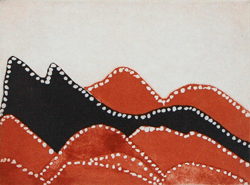 Nancy Nodea, Ngarrgooroon Hills, etching, 2010, 14 x 19 cm