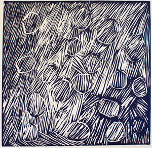 Nyapanyapa Yunupingu, Untitled, linocut, 2011