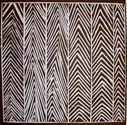 Shirley Banalanydju, Lungurrma (North-east Wind), linocut, Bula'bula Arts