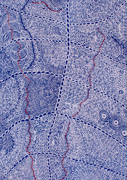 Isobel Gorey Nampintjinpa, Wantupunyu, screenprint, 2011