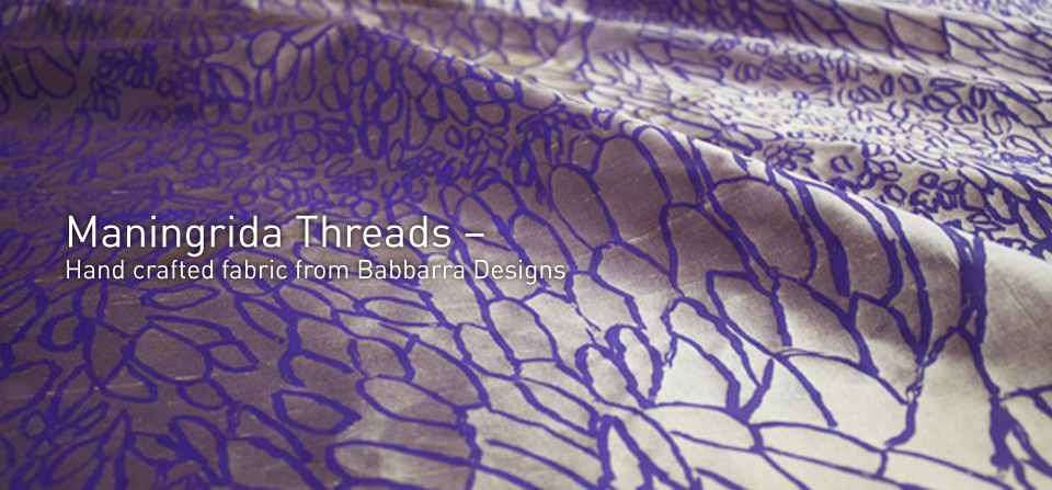 Elizabeth Gandabuma, Mud Ripples, acrylic pigment on silk, screen printed by hand