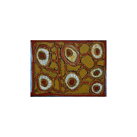 Estelle Munkanome, untitled, natural ochres on Archers paper, 38 x 28 cm