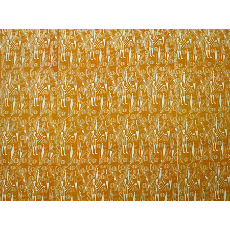 Don Weluk (2) (dec), Mewal (Sacred Honey Rock), screenprint on fabric
