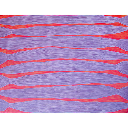 Yerrgi, acrylic on linen, 95 x 125.5 cm, 2015 - $3300