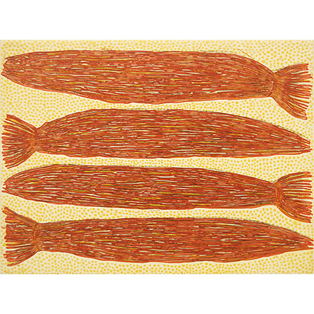 Kieren Karritpul, Yerrgi – Pandanus Bundles, three plate etching.